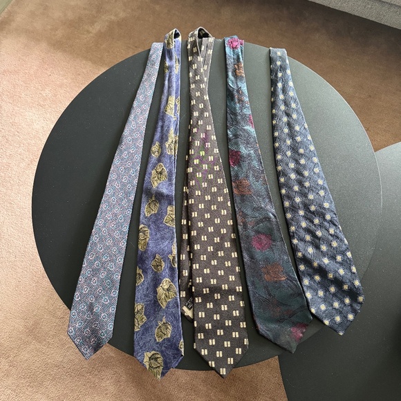 5 x Designer Vintage Ties - Picture 1 of 8